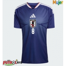 Camiseta Japón Takefusa Kubo #8 Primera Equipación para mujer Mundial 2026 manga corta